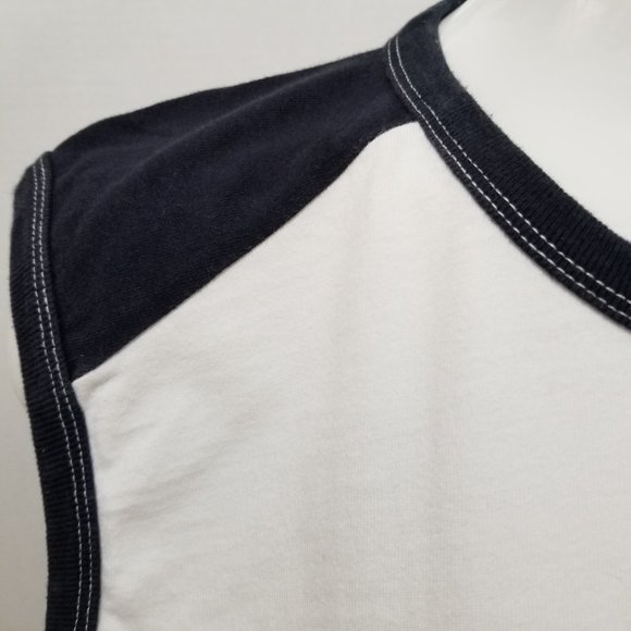 Industrial Exchange shirt XL Athletic Dept. 68 palm tree graphic ringer VINTAGE - Picture 7 of 13